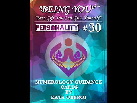 "BEING YOU" NUMEROLOGY GUIDANCE CARDS! NUMBER 3 SERIES (3,12,21,30)