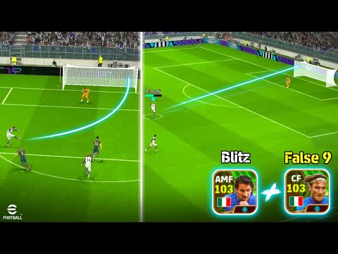 Blitz Curler ( Del Piero ) + False 9 ( Totti ) =? 🫣🔥 Del Piero x Totti Review in eFootball 24 Mobile