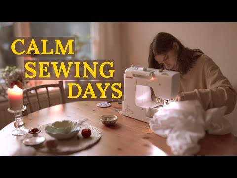 Hide from the world to find yourself 🪡 Cozy Sewing Vlog