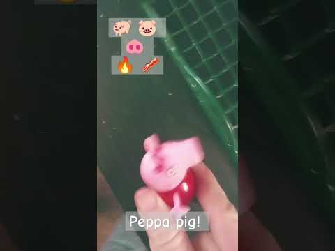 Peppa pig 🐷 trip on a wire, fell into a fire 🔥 bacon strips 🥓🥓 #viralvideo #funny #stitch