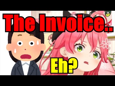 Miko's Manager Worries For Her When She Receives A Large Invoice【Hololive】