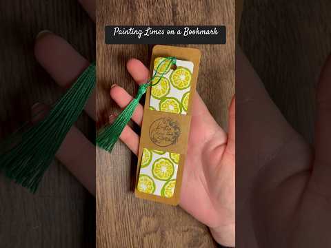 Hand painted Bookmark ~ painting limes #illustration