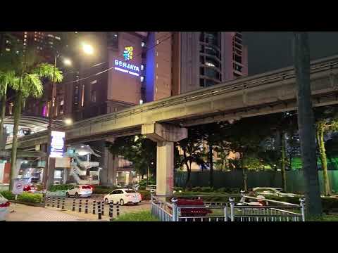 Berjaya times square in Malaysia | Malaysian metro at night