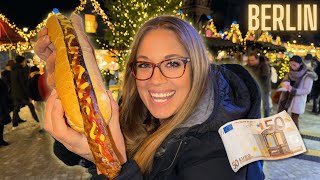 BERLIN Christmas Market FOOD TOUR!! $50 How Far Will It Go!?!?🇩🇪