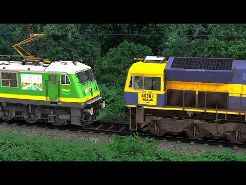 WAG9 RESCUE WDG3D SHIP CONTAINER WAGON I BUMPY RAILROAD I Train Simulator I Railwork I RAILWAY RITAM