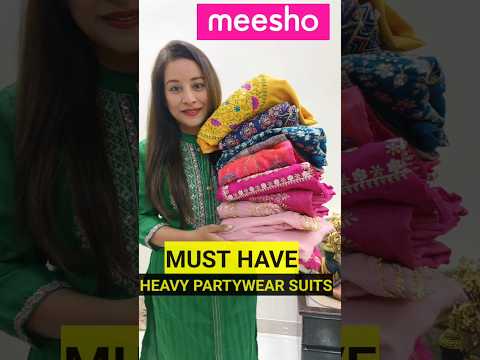 Huge Meesho Party/WeddingWear Suit Set Haul #meesho #ytshorts #shorts