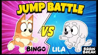 Bluey Jump Battle | Bug Facts and more | Bingo vs Lila