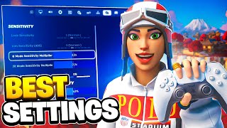 *NEW* Best Controller Settings + Sensitivity For Fortnite Chapter 6! (PS4/PS5/XBOX/PC)