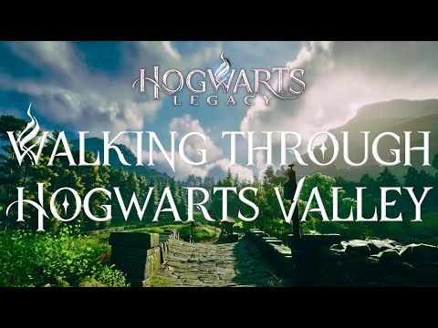 First-Person Walk Through Hogwarts Valley | Harry Potter 4K Music & Ambience | Hogwarts Legacy