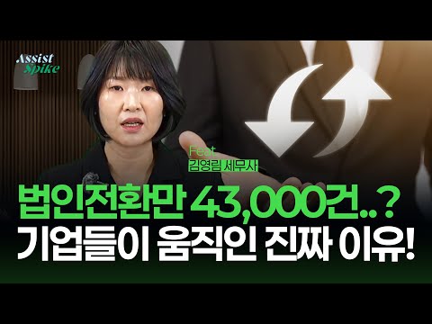 Assist&Spike I 1년간 법인전환만 43,000건...? 기업들이 움직인 진짜 이유!