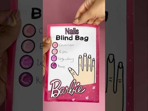 Nails blind bag barbie! #blindbag #papercraft #papersquishy #barbie #papernails #diy #diycrafts