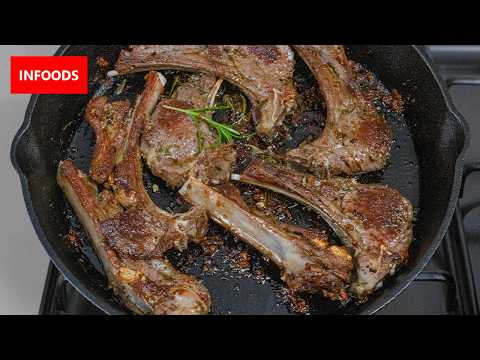 Lamb Chops with Pan Fried Potatoes Recipe | How to Cook Lamb Chops with Potatoes | Infoods