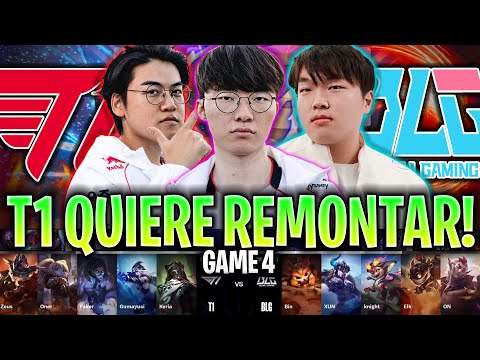 T1 DE FAKER QUIERE HACER LA REMONTADA ÉPICA! | T1 vs BLG Game 4 FINAL WORLDS 2024 LVP ESPAÑOL