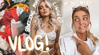 VLOG: Organising My Lingerie Collection + Productive Work Day || Lacey Jane