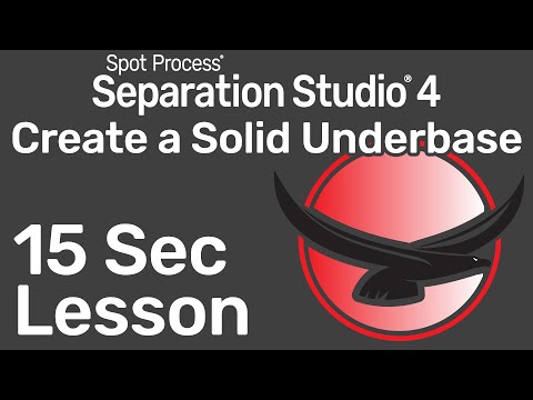 Separation Studio™ 4 - Create a Solid Underbase - 15 Second Lesson