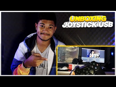 COMPREI UM CONTROLE DE PS2 USB PRA JOGAR NO PC! UNBOXING E REVIEW