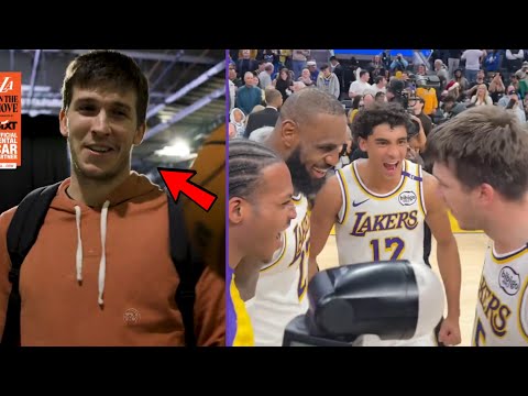 Austin Reaves Reaction After His Game Winner vs. Golden State Warriors! Lebron James, Davis, Bronny