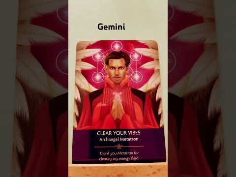 Gemini / You are being guided to clear your life of any harsh energy #angelcards #gemini