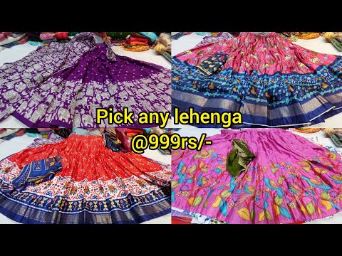 chickpet wholesale semi stitch lehenga pick any @999rs | single piece courier available | Bangalore