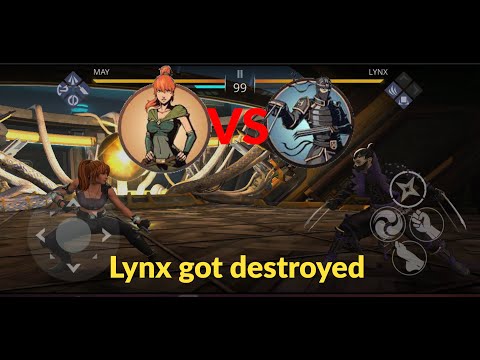 May fights against Lynx in Shadow Fight 3