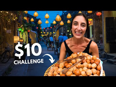 $10 STREET FOOD Challenge in Hanoi, Vietnam!