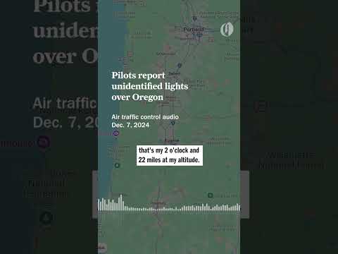 Pilots report unidentified lights over Oregon