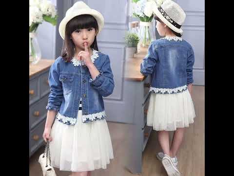 Denim jackets for kids #ytshorts #denim #girlsfashion #diyfashion #girls