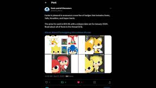 NEW SONIC FUNKO POP VINYLS PINS + NEW DESIGN'S + NEW CHARACTERS!!! ??? Sonic News #Shorts #sonic