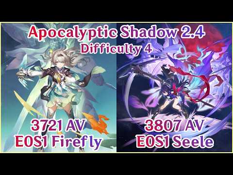 【HSR】E0S1 Firefly x E0S1 Seele Apocalyptic Shadow Gameplay | 7528 Action Value Clear Showcase!