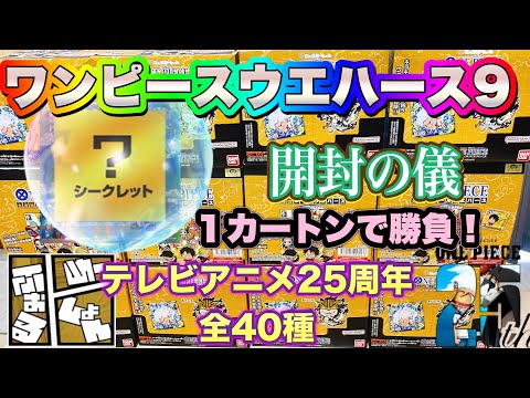 ワンピース大海賊シールウエハースLOG.9開封の儀　テレビアニメ25周年！全40種の壁を超えろっ！控えめに言って‥最高です【ONE PIECE】