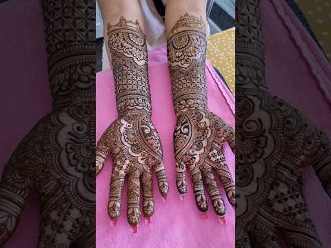 The bridal Henna process ✨️ #mehndi #bridalhenna #bridalmehndi #henna