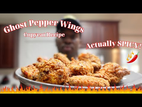 how to make SPICY GHOST PEPPER wings | Popeyes Copycat