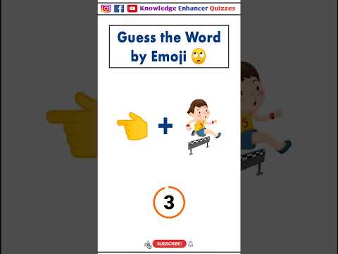 Guess the word by Emoji 🙄 #brainteasers #braintest #intelligencetest #iqtest #iq #shorts