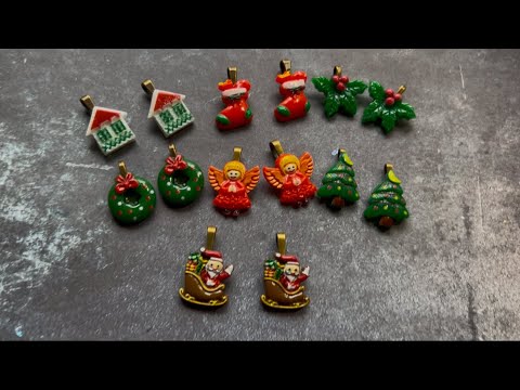 EASY Nostalgic Christmas Earrings Using UV Resin! 🎄