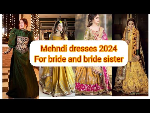 latest mehindi dresses2024#bridalmehindidress#bride sister dress for mehindi#fashionregistryby mano