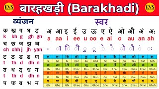 हिन्दी बारहखड़ी इंग्लिश में | Hindi barakhadi english mein | अंग्रेजी पढ़ना सीखें |हिंदी और अँग्रेजी