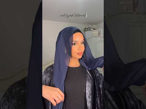 eid hijab tutorial with earrings #hijab b