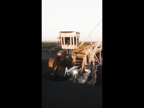 Coal Reclaimer in Action!