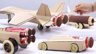 4 Best Match Stick Powered Cardboard Jet Experiment