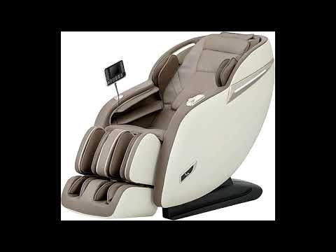 MassaMAX Full Body Massage Chair (MD906-Beige) - Zero Gravity Recliner with Yoga Stretch