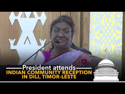 President Droupadi Murmu attends Indian Community Reception in Dili, Timor-Leste