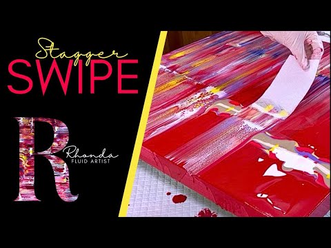 🙌EASY🎨ART for the Beginer | SWIPE 🔴💜💛 #NEWtofluidart #beginners #swipe #pouringpaint #abstractart