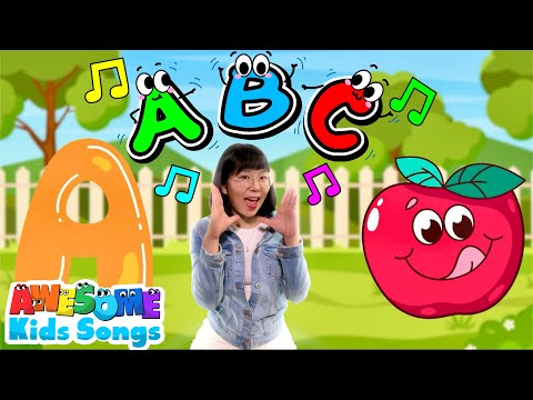 ABC Phonics Song | Toddler Alphabet Learning Song: A for Apple | Nursery Rhymes | #AwesomeKidsSongs