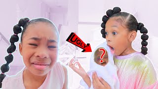 Ugly Baby! Sefari Calls Sekora's New Baby Ugly | Funny Kids Skit