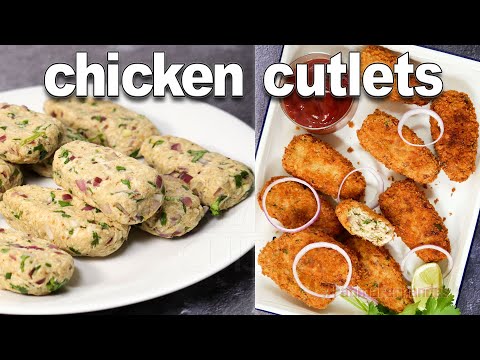 Chicken Cutlet Recipe | Indian Chicken Snacks | Easy Chicken Recipes