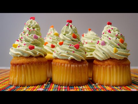 How to Make Matcha Cream Cupcake