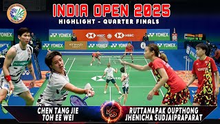 C Tang Jie/T Ee Wei [Mas] Vs R Oupthong/JSudjaipraparat [Tha] | Yonex-Sunrise India Open 2025| Qf