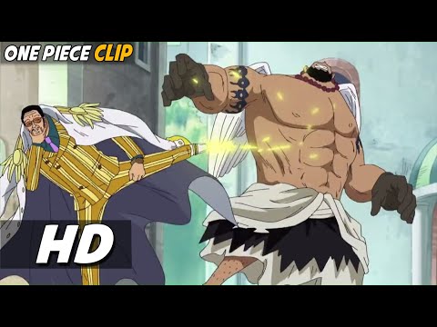 Admiral Kizaru vs Urouge (Mad Monk) Supernovas | One Piece HD