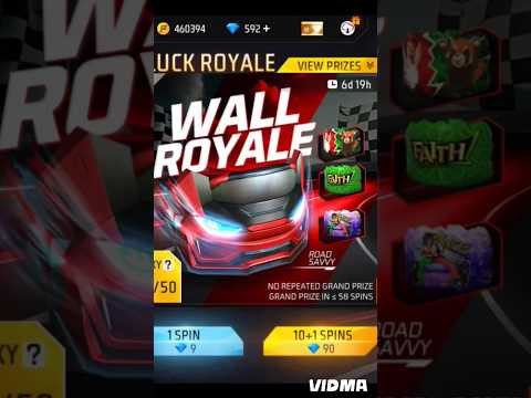 wall royal | free fire new event | new luck royal | #freefire #freefireevent #ffshorts #viral_video