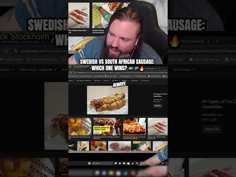 Swedish vs South African Sausage: Which One Wins? #gaming #gamingclips #foodtalk #stream #shorts